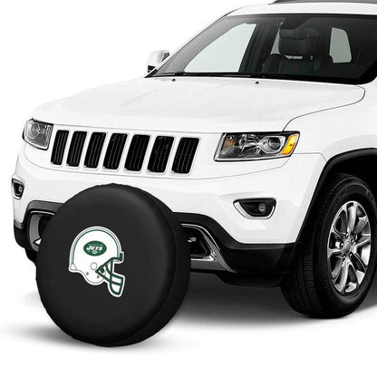New York Jets 3 Car tire protective cover waterproof and dustproof tire cover