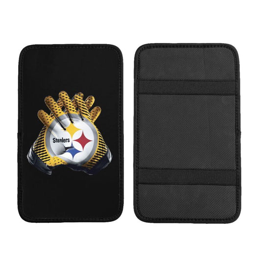 Car armrest box pad Pittsburgh Steelers 7 Printed central armrest box cushion protective pad