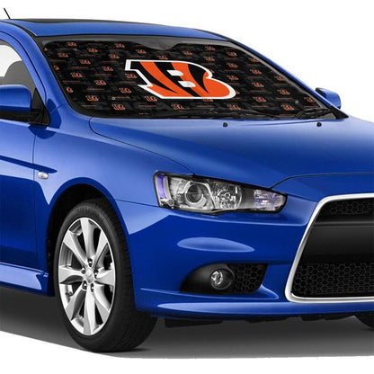 Cincinnati Bengals Printed is suitable for front Car windshield sunshades Car windshield sunshades