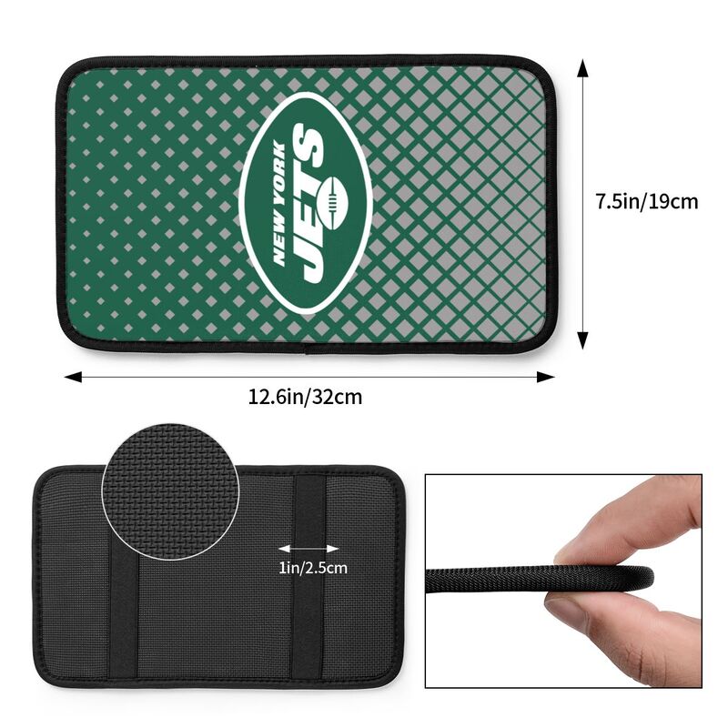 New York Jets Car handrail box cushion Personalized printed car armrest cover