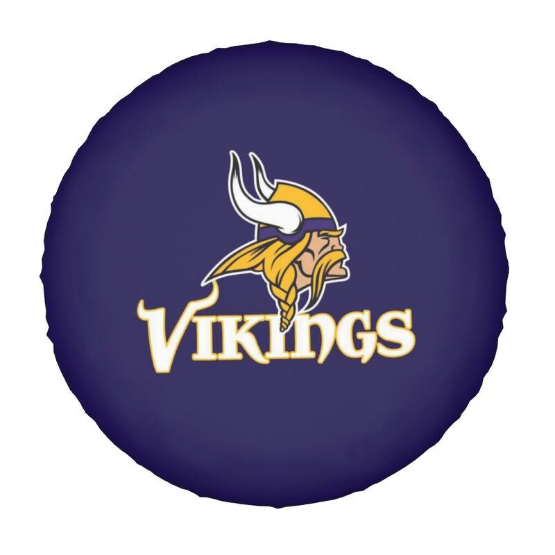 Minnesota Vikings 2 car dustproof sunscreen tyre protective cover Tyre protective cover