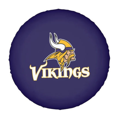 Minnesota Vikings 2 car dustproof sunscreen tyre protective cover Tyre protective cover