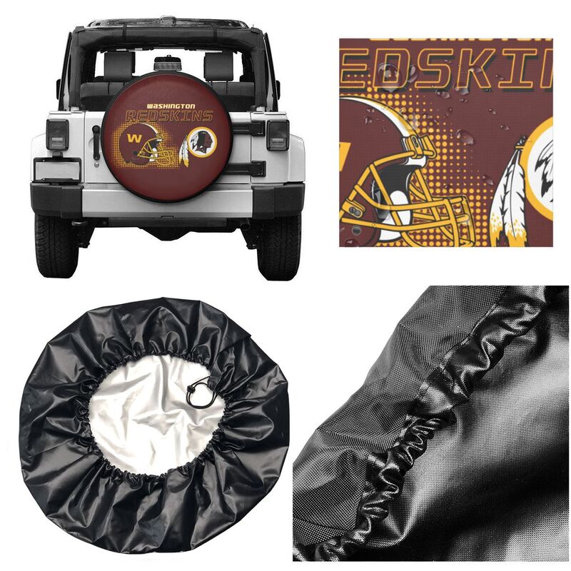 Washington Redskins Print car tire protection cover car spare tire dust protection covers