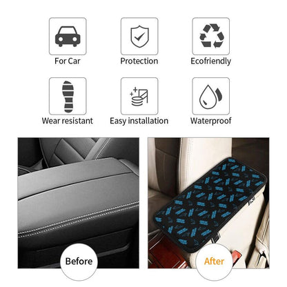 Carolina Panthers  Printed armrest protective cover car armrest box cushion