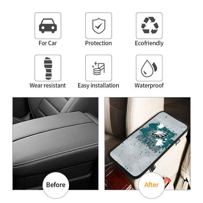 Philadelphia Eagles print car center console armrest pad Car armrest box protective cover