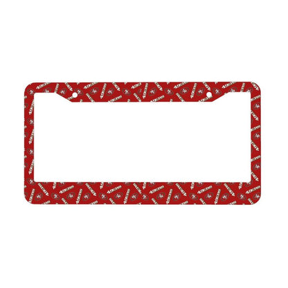 San Francisco 49ers Print front rear license plate holder circular hole license plate holder (one pair)