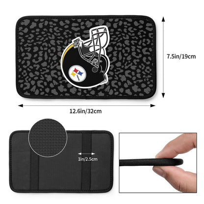 Pittsburgh Steelers printed Car handrail box cushion Personalized car armrest cover
