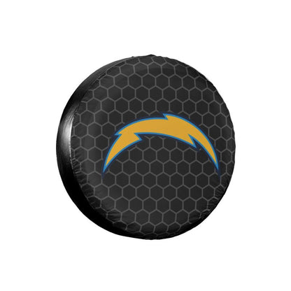 San Diego Chargers Grid printed car tire cover dustproof and waterproof tire cover