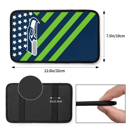 Seattle Seahawks1 Printed car armrest box pad anti-abrasion pad