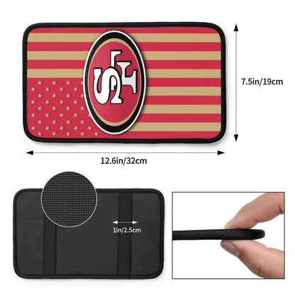 Car armrest box pad San Francisco 49ers 5 Printed central armrest box cushion protective pad
