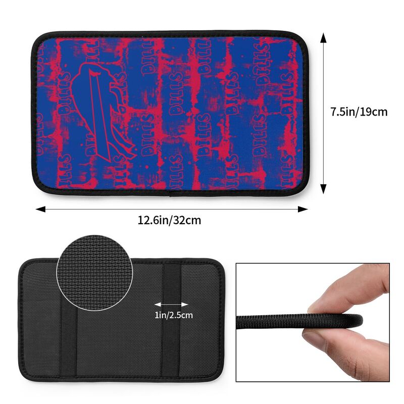 Buffalo Bills print Car armrest box protective cover car center console armrest pad