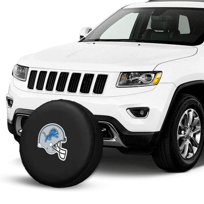 Detroit Lions 2 Car tire protective cover waterproof and dustproof tire cover