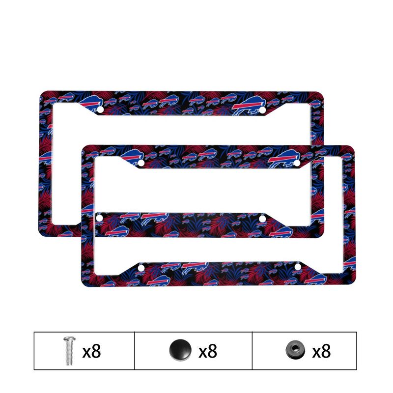 Buffalo Bills Print Car license plate frame four hole license plate holder (one pair)