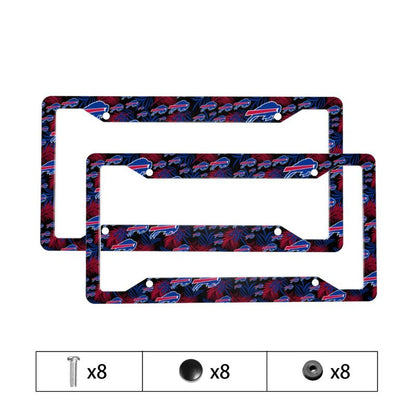 Buffalo Bills Print Car license plate frame four hole license plate holder (one pair)