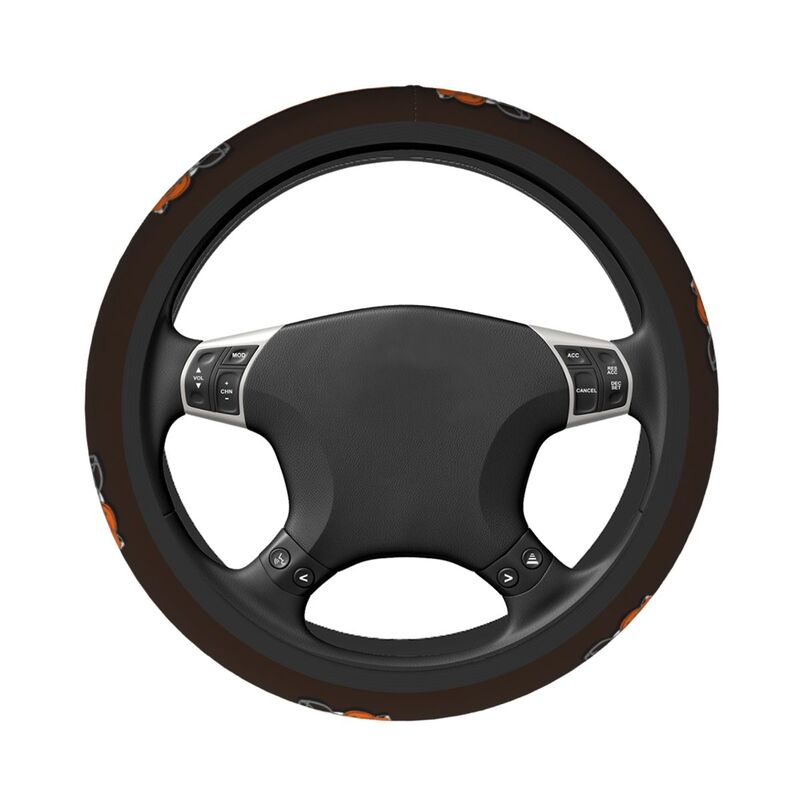 Cleveland Browns Printed elastic steering wheel cover anti slip breathable