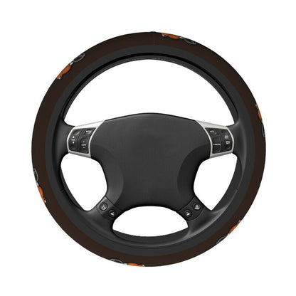 Cleveland Browns Printed elastic steering wheel cover anti slip breathable