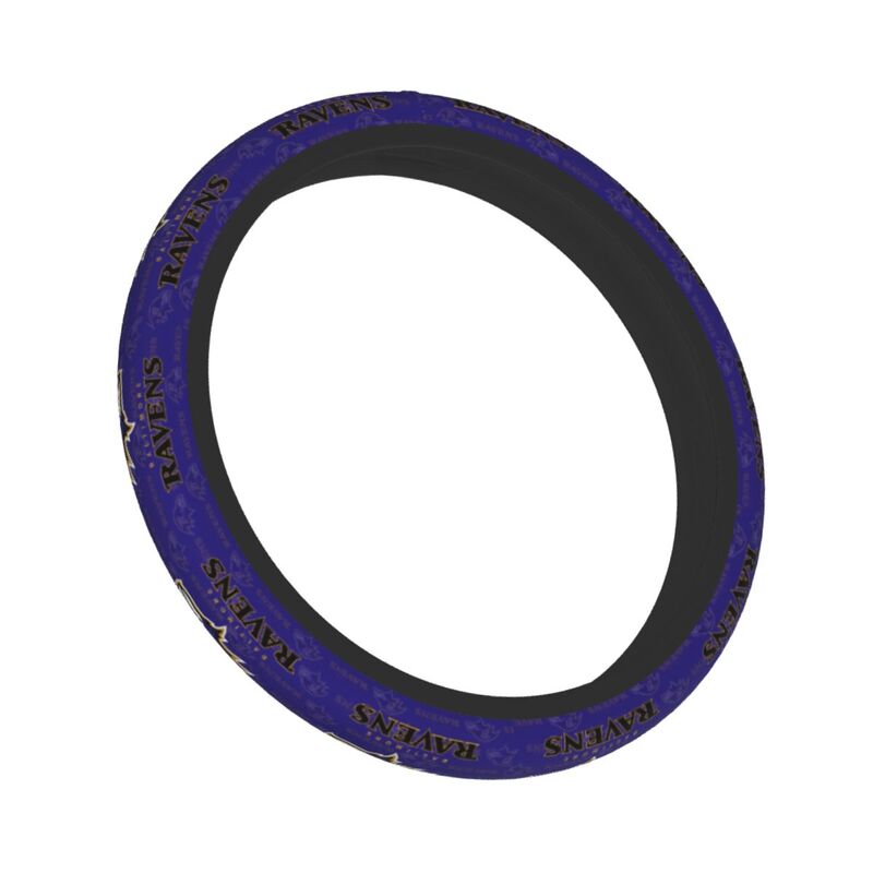 Baltimore Ravens Printed elastic steering wheel cover breathable protective cover