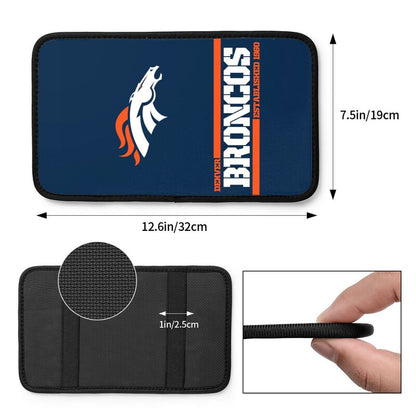 Denver Broncos Printed car armrest box pad Protective pad