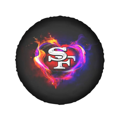 San Francisco 49ers printed car tire cover dustproof and waterproof tire cover