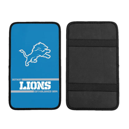 Detroit Lions Printed car armrest box pad Protective pad
