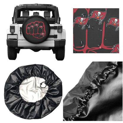 Tampa Bay Buccaneers Print tire protection cover car spare tire dust protection covers