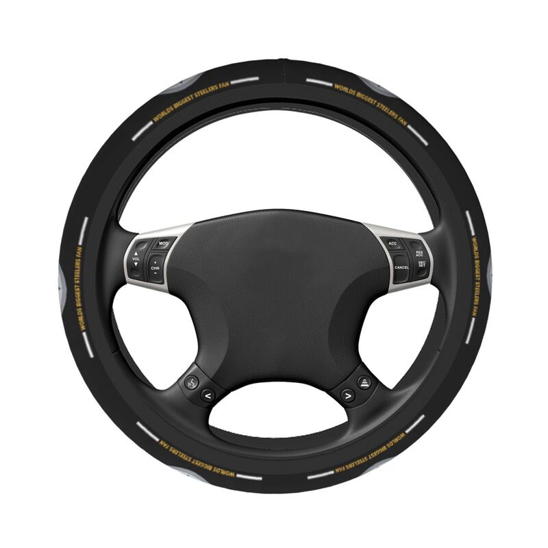 Pittsburgh Steelers 4 Printed breathable elastic steering wheel anti slip cover