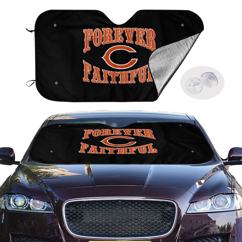 Chicago Bears Printing car multi size front windshield sunshade car windshield sunshade