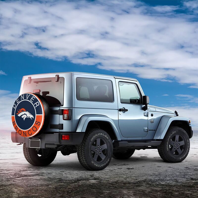 Denver Broncos Printed tire protection cover car spare tire dust protection covers
