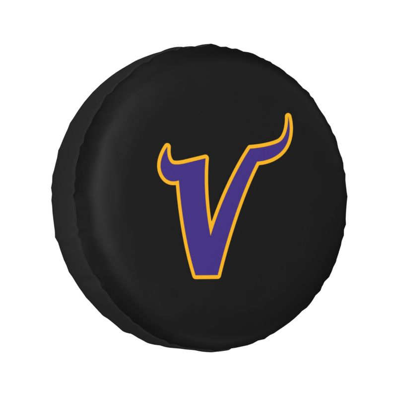 Minnesota Vikings 2 Car tire protective cover waterproof and dustproof tire cover