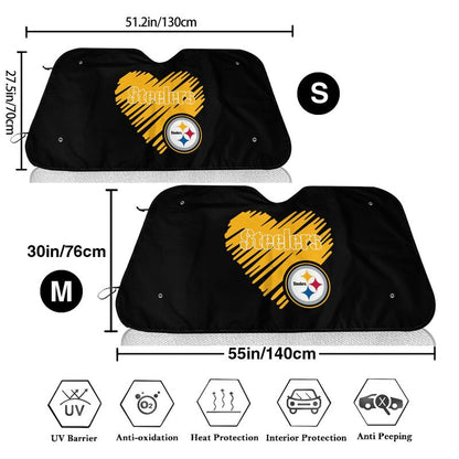 Pittsburgh Steelers Printing is suitable car front windshield sunshades Car windshield sunshades