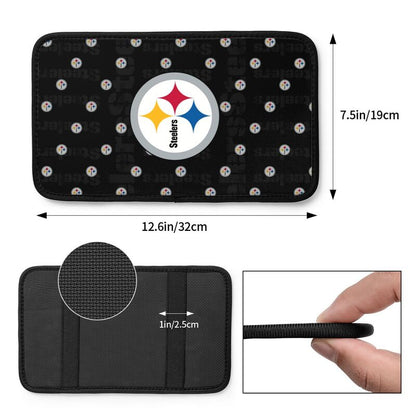 Pittsburgh Steelers 2 printed Car handrail cushion Personalized car armrest cover