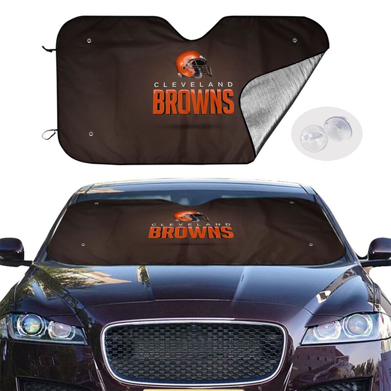 Cleveland Browns Print Car windshield sunshades suitable for front Car windshield sunshades