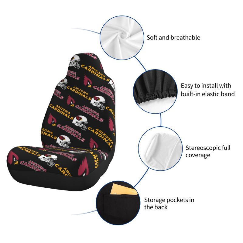 Arizona Cardinals Printed seat dust protection cover car seat protective cover