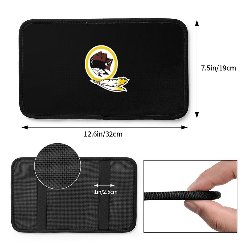 Car armrest box pad Washington Commanders 2 Printed center armrest box pad protective pad