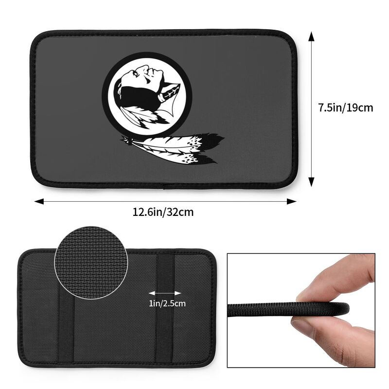 Car armrest box pad Washington Commanders 4 Printed central armrest box pad protective pad