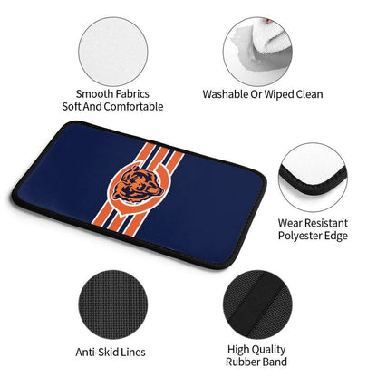 Car armrest box pad Chicago Bears 4 Printed central armrest box cushion protective pad