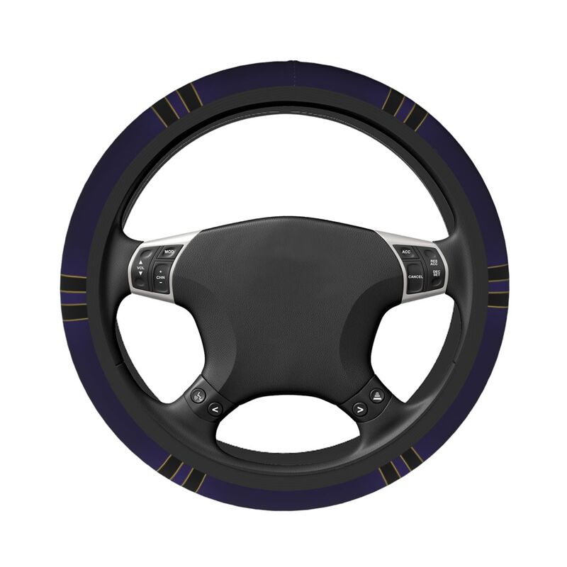 Baltimore Ravens Printed breathable elastic steering wheel cover anti slip cover