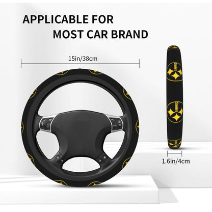 Pittsburgh Steelers 1 Printed elastic steering wheel cover anti slip breathable