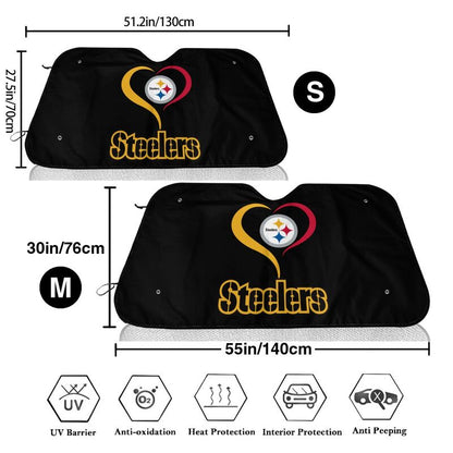 Pittsburgh Steelers Printed suitable for front Car windshield sunshades Car windshield sunshades