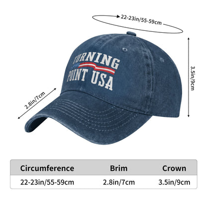 Turning Point Forever 1993-2025 Patriotic Quote Printed unisex baseball cap outdoor hats adjustable cap trucker gift hat
