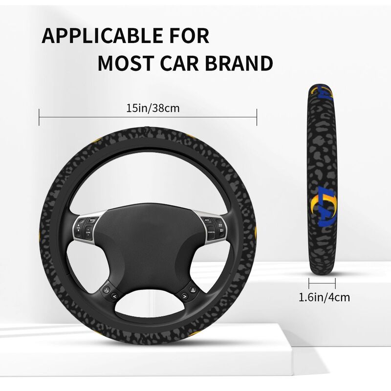 Los Angeles Rams Printed elastic steering wheel cover car steering wheel protective cover