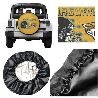 Jacksonville Jaguars Print car tire protection cover car spare tire dust protection covers