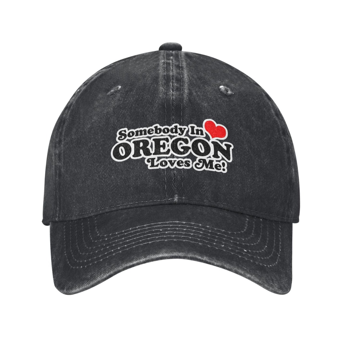Somebody In OREGON LOVES ME Printed unisex baseball cap adjustable cap outdoor sun hats trucker hat
