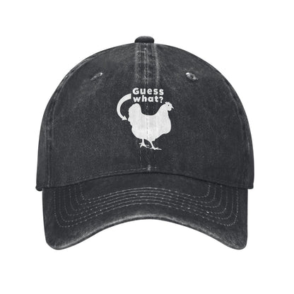 Guess What Chicken Printed unisex baseball cap adjustable cap outdoor sun hats trucker hat