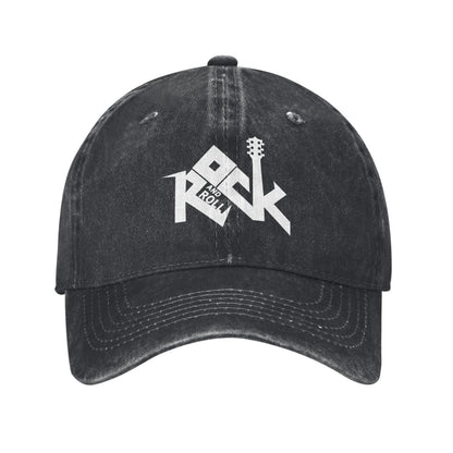 Rock And Roll Printed unisex baseball cap adjustable cap outdoor sun hats trucker hat