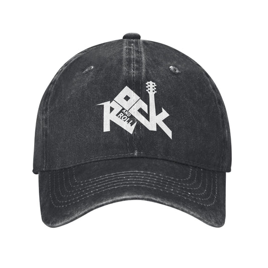 Rock And Roll Printed unisex baseball cap adjustable cap outdoor sun hats trucker hat