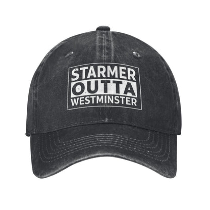 Starmer Outta Westminster Printed unisex baseball cap adjustable cap outdoor sun hats trucker hat
