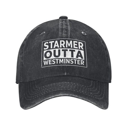 Starmer Outta Westminster Printed unisex baseball cap adjustable cap outdoor sun hats trucker hat