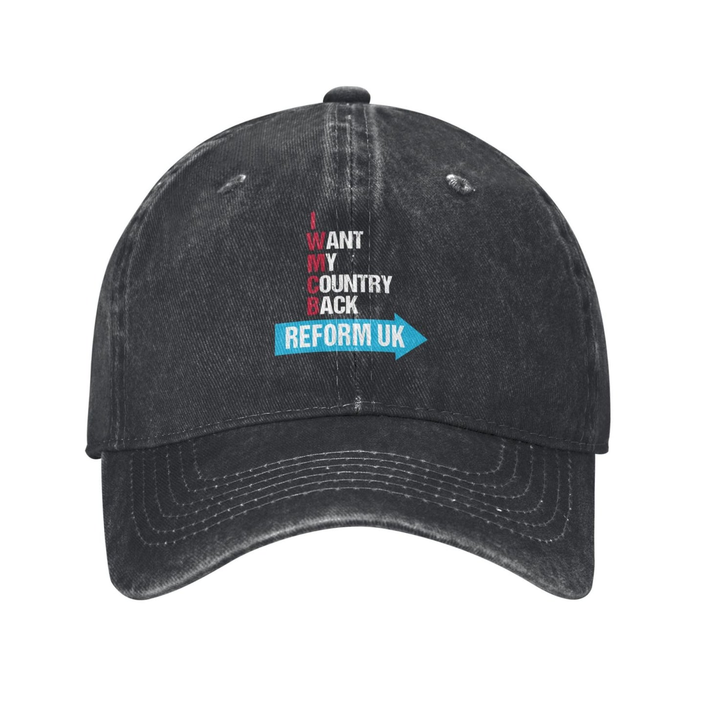 I Want My Country Back Reform UK Printed unisex baseball cap adjustable cap outdoor sun hats trucker hat