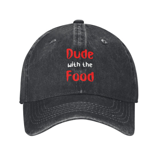DUde With The FOOD Printed unisex baseball cap adjustable cap outdoor sun hats trucker hat